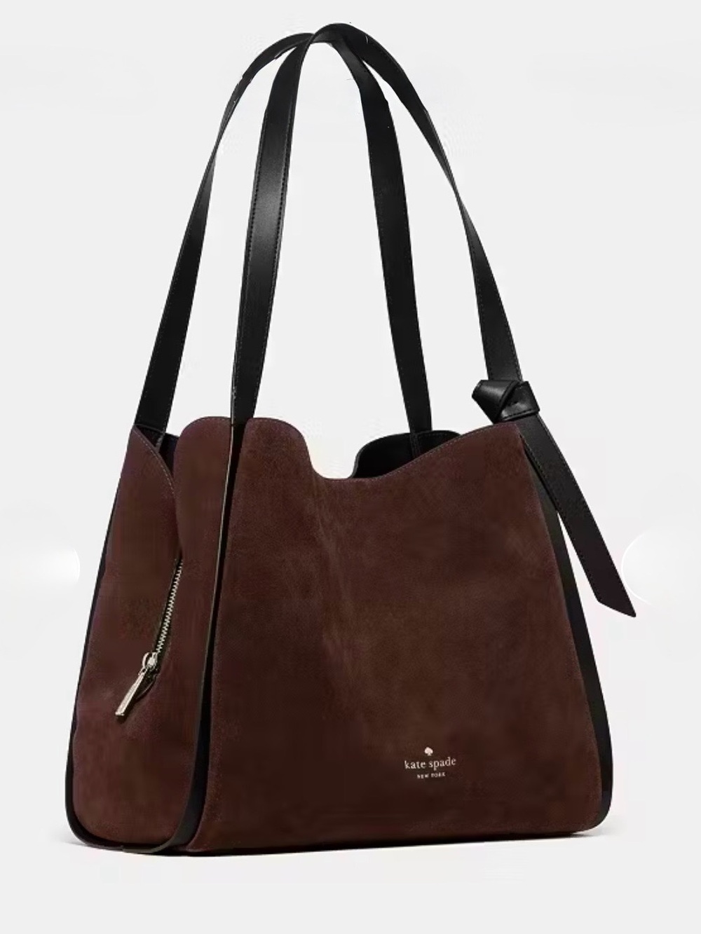 ♠️ kate spade Knott Suede Large Carryall in Hot Fudge